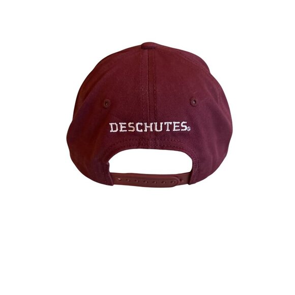 Deschutes Brewery Maroon Snapback Hat 100% Cotton "It Comes With The Territory" - Picture 3 of 6